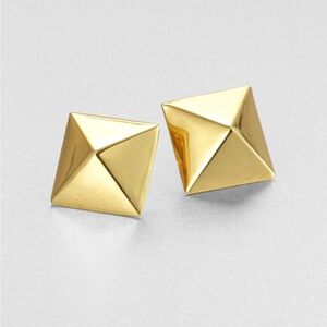 Kate Spade Gold Pyramid Stud Earrings